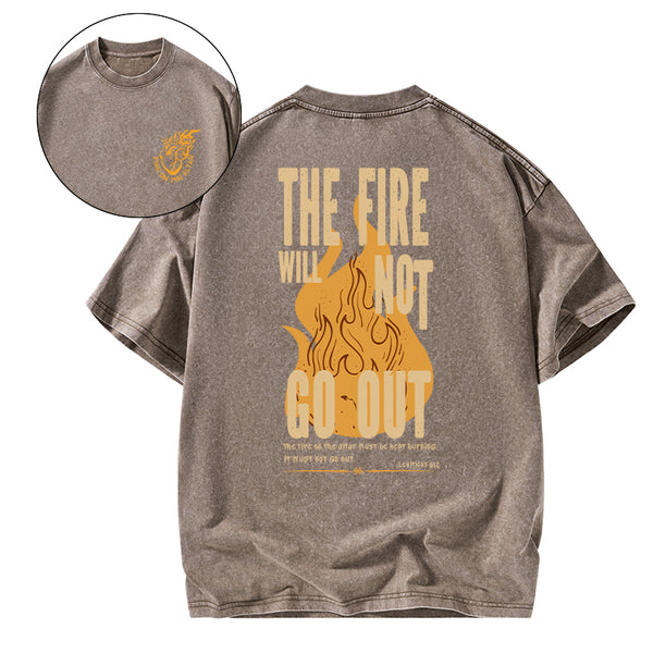 Fire On The Altar Christian Washed T-Shirt