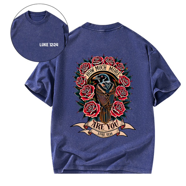 How Much More Are You Christian Washed T-Shirt