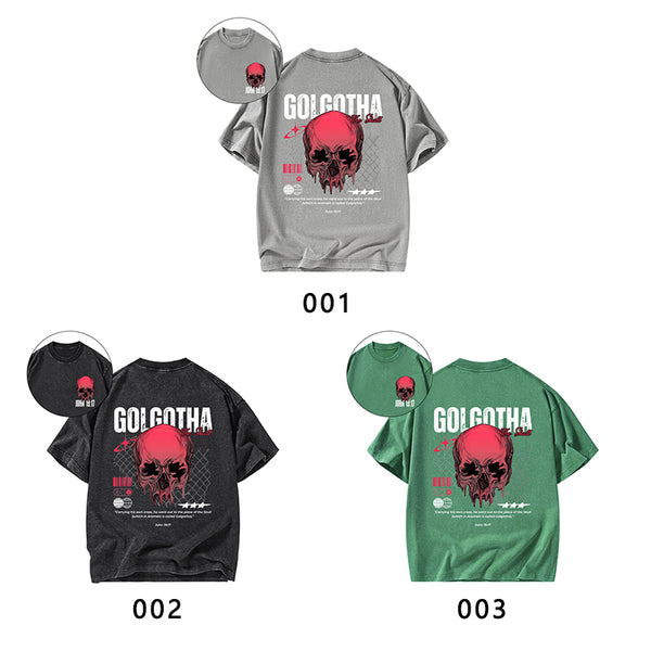 Carrying His Own Cross Christian Washed T-Shirt