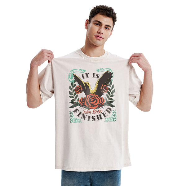 It is Finished Christian Washed T-Shirt