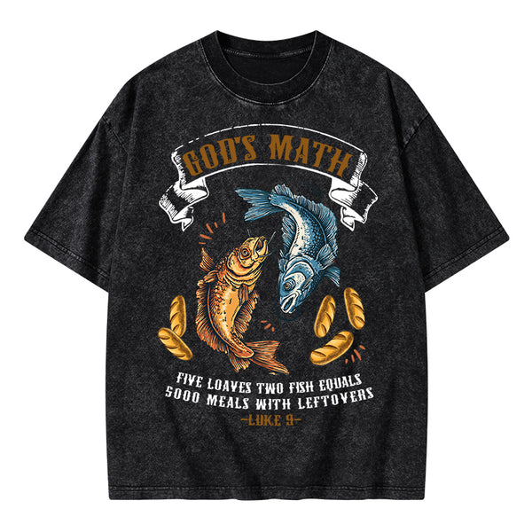 God's Math Christian Washed T-Shirt