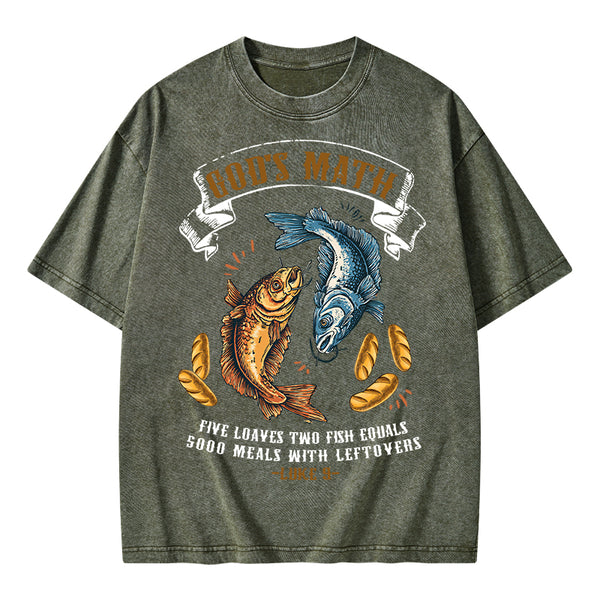 God's Math Christian Washed T-Shirt