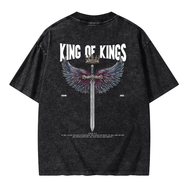 King Of Kings Christian Washed T-Shirt
