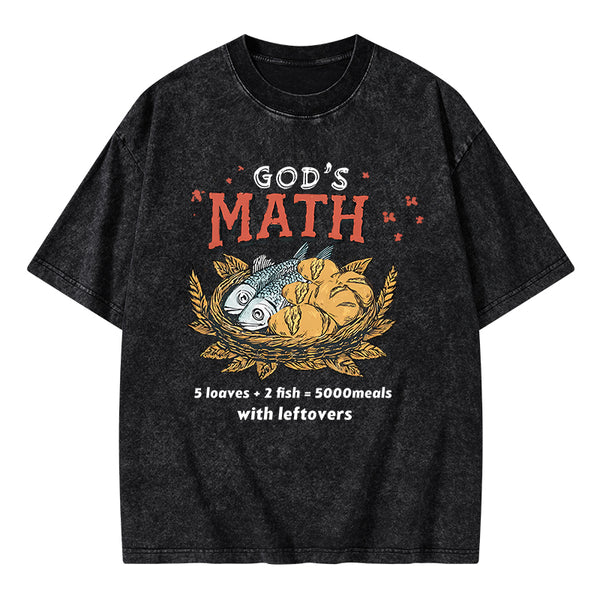 God's Math Christian Washed T-Shirt