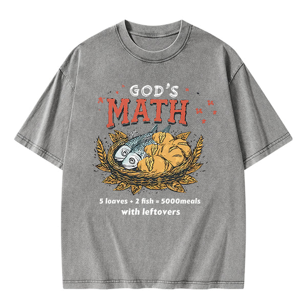 God's Math Christian Washed T-Shirt