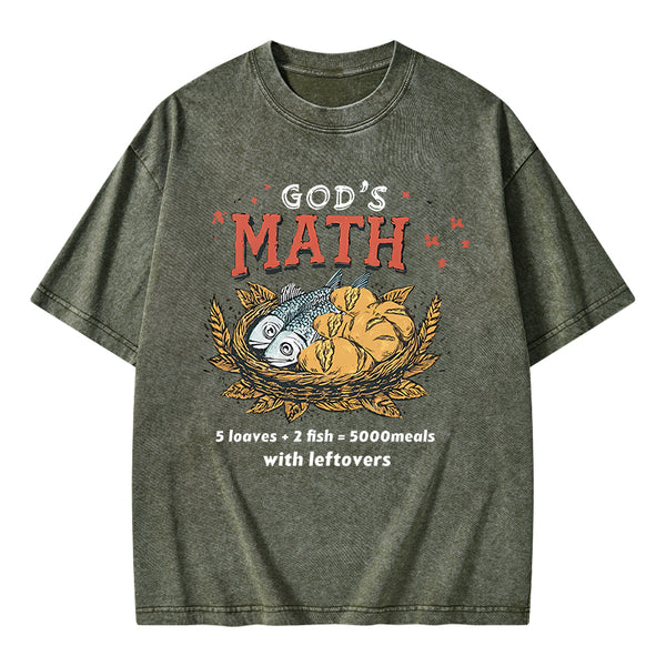 God's Math Christian Washed T-Shirt