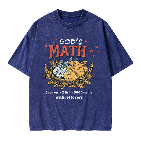 God's Math Christian Washed T-Shirt