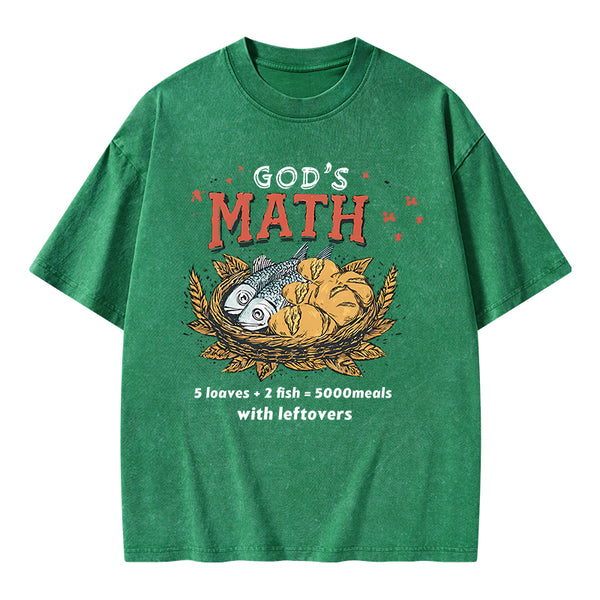 God's Math Christian Washed T-Shirt