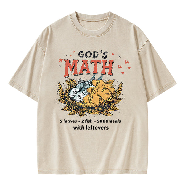God's Math Christian Washed T-Shirt