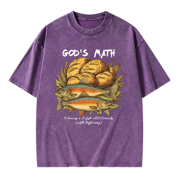 God's Math Christian Washed T-Shirt