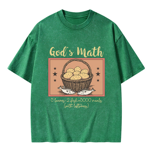 God's Math Christian Washed T-Shirt
