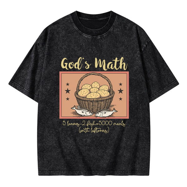 God's Math Christian Washed T-Shirt