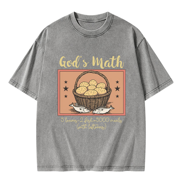 God's Math Christian Washed T-Shirt