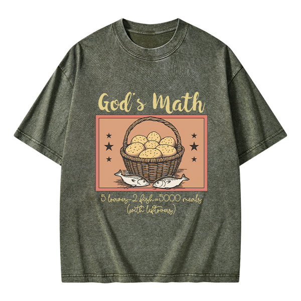 God's Math Christian Washed T-Shirt