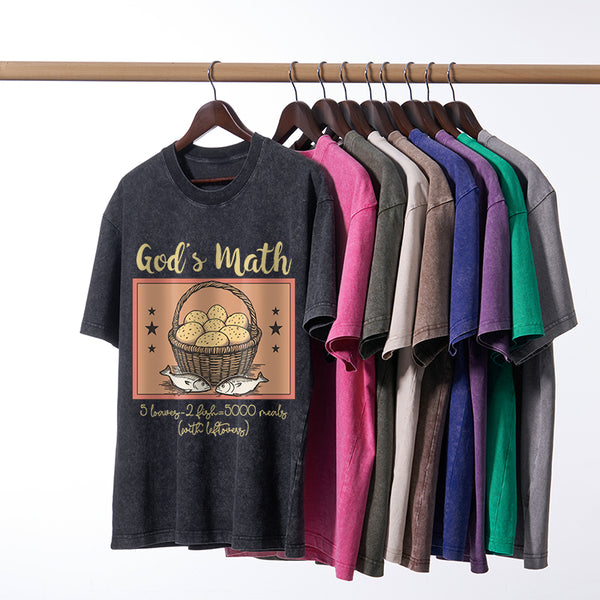 God's Math Christian Washed T-Shirt