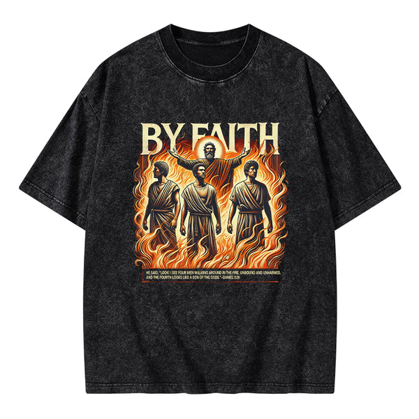 By Faith Christian Washed T-Shirt