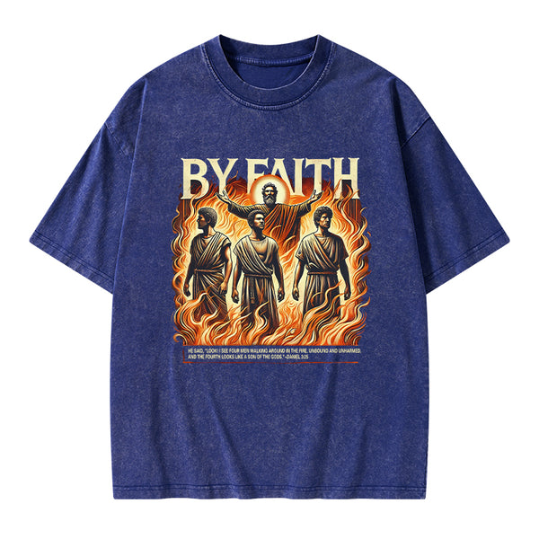 By Faith Christian Washed T-Shirt