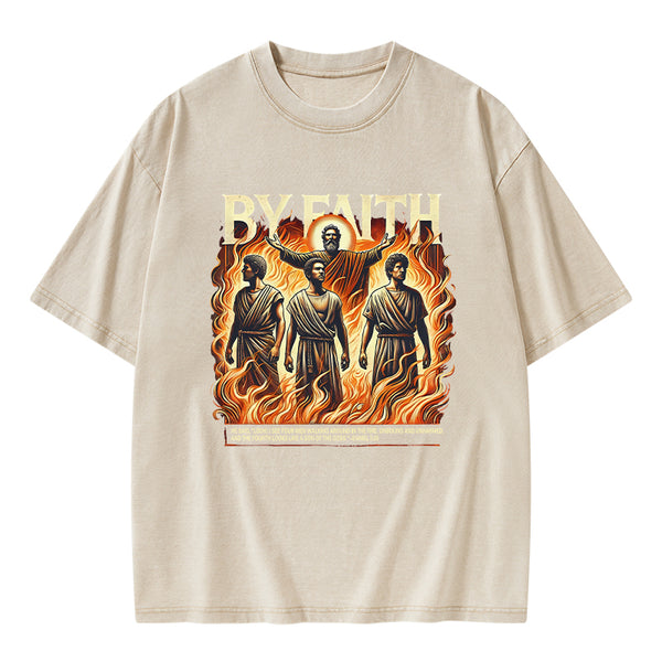 By Faith Christian Washed T-Shirt
