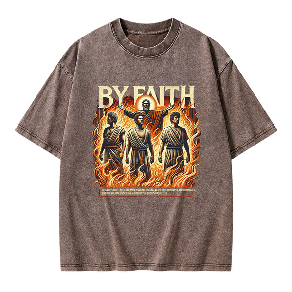 By Faith Christian Washed T-Shirt