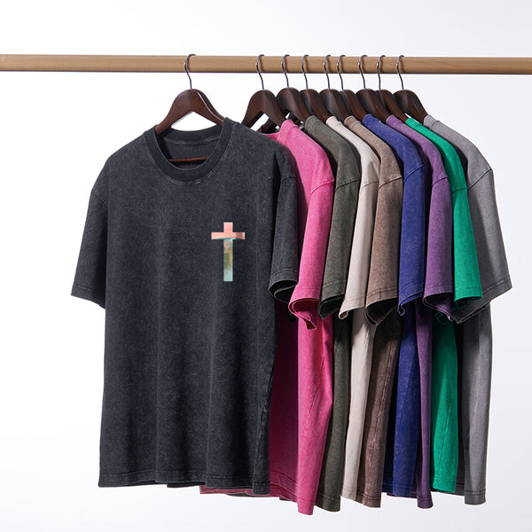 He Died For Me So I Live For Him Christian Washed T-Shirt