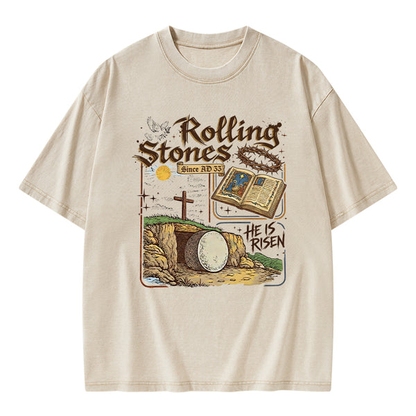 Rolling Stones Christian Washed T-Shirt