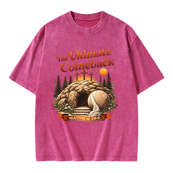 The Ultimate Comeback Christian Washed T-Shirt