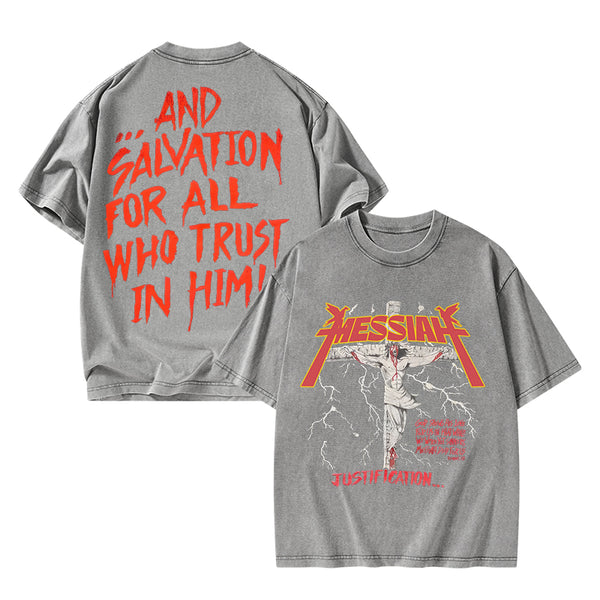 GC-WTSANEW0566 Messiah Christian Washed T-Shirt