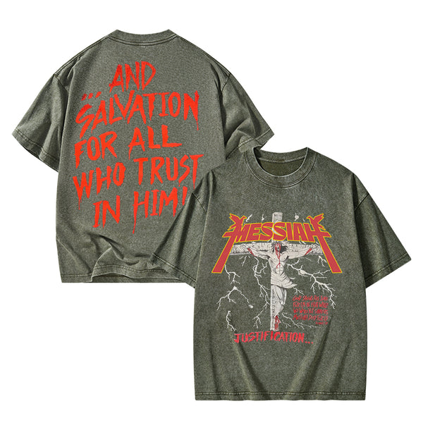 GC-WTSANEW0566 Messiah Christian Washed T-Shirt