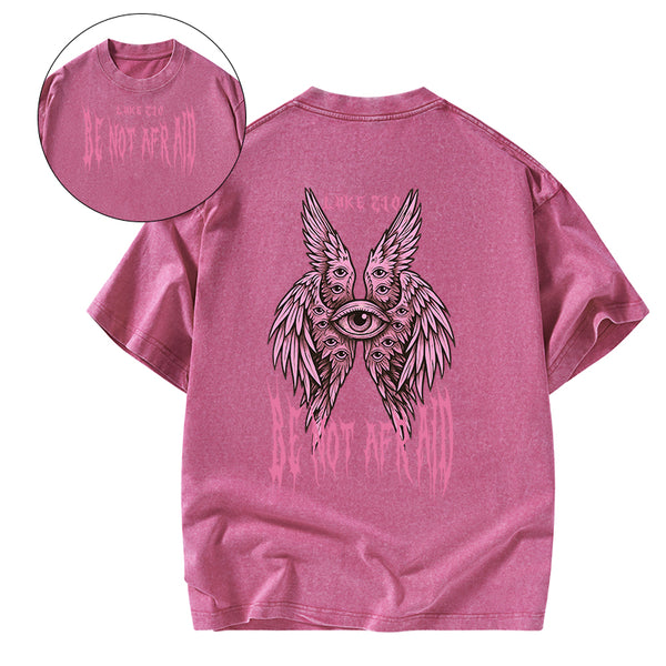 GC-WTSANEW1040 Be Not Afraid Seraphim Christian Washed T-Shirt