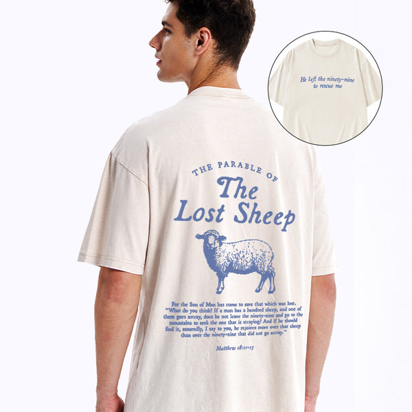 The Lost Sheep Christian Washed T-Shirt