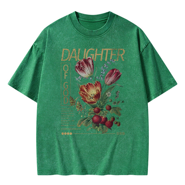 Daughter Of God Christian Washed T-Shirt