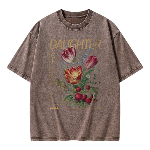 Daughter Of God Christian Washed T-Shirt