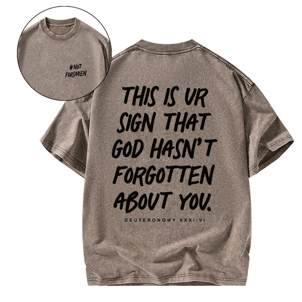 GC-WTSCJX0068 Not Forsaken Christian Washed T-Shirt
