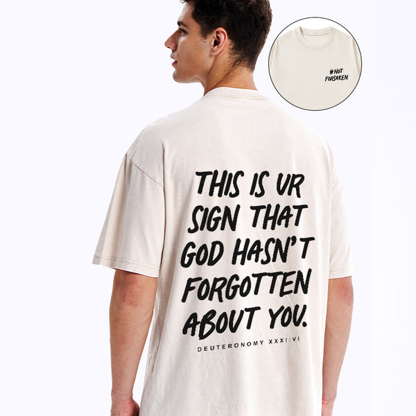 GC-WTSCJX0068 Not Forsaken Christian Washed T-Shirt