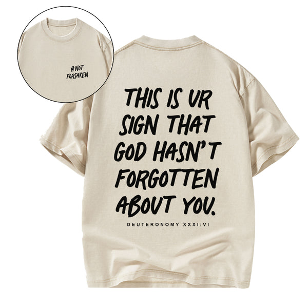 GC-WTSCJX0068 Not Forsaken Christian Washed T-Shirt