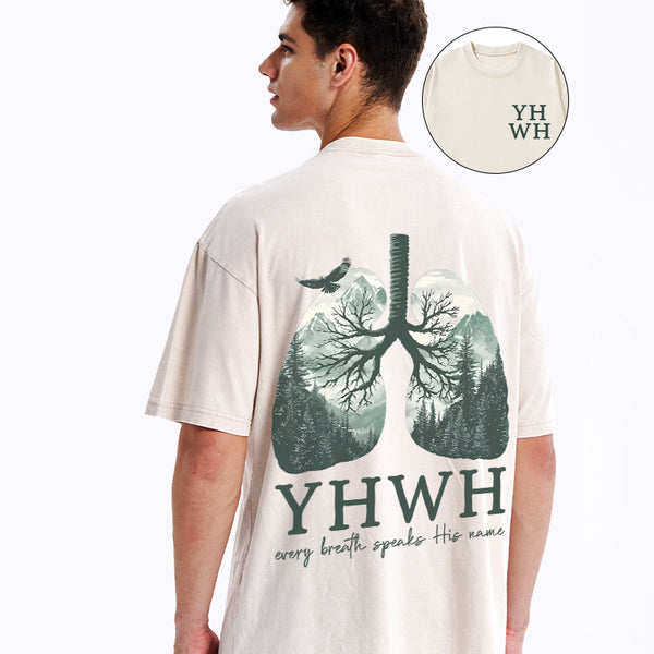 GC-WTSCJX0145 YHWH Christian Washed T-Shirt