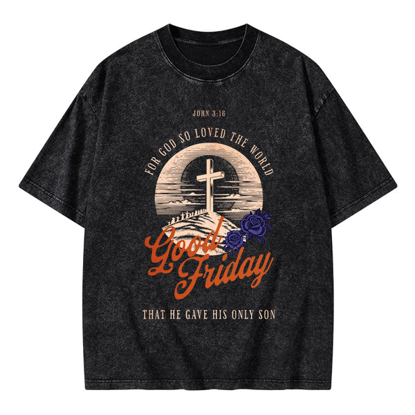 Good Friday Christian Washed T-Shirt