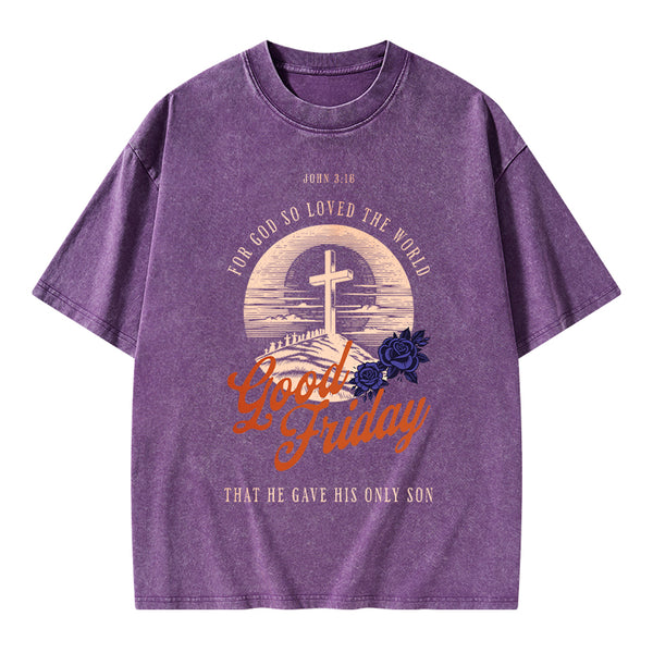 Good Friday Christian Washed T-Shirt