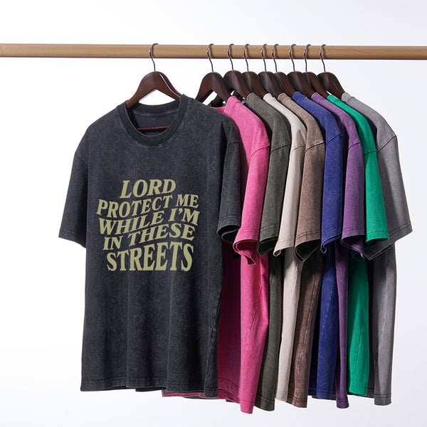 Lord Protect Me Christian Washed T-Shirt