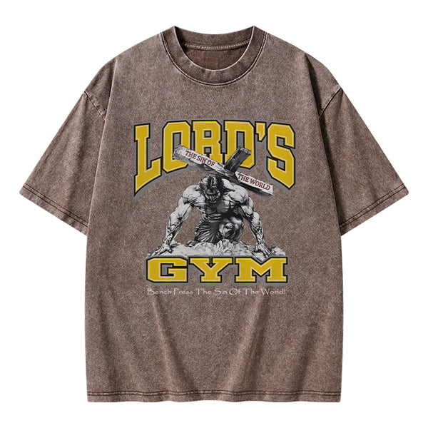 GC-WTSFK0004 Lords Gym Christian Washed T-Shirt