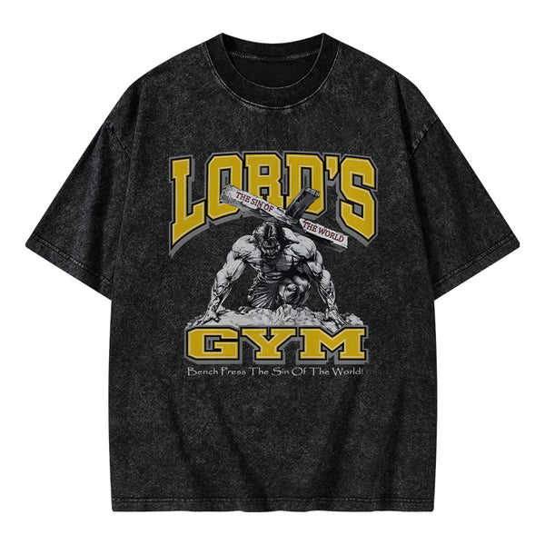 GC-WTSFK0004 Lords Gym Christian Washed T-Shirt
