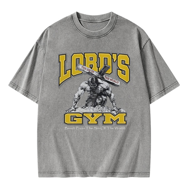 GC-WTSFK0004 Lords Gym Christian Washed T-Shirt