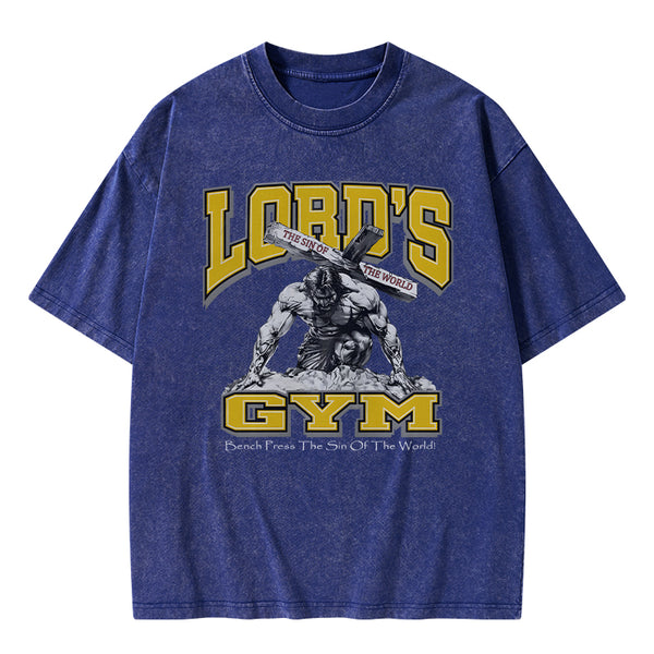 GC-WTSFK0004 Lords Gym Christian Washed T-Shirt