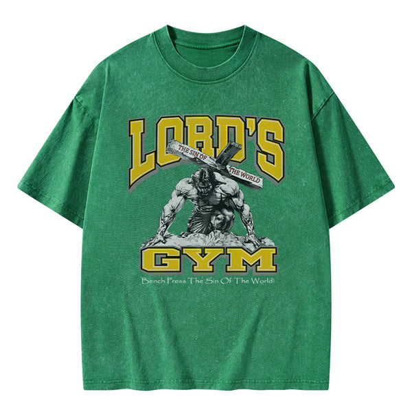 GC-WTSFK0004 Lords Gym Christian Washed T-Shirt