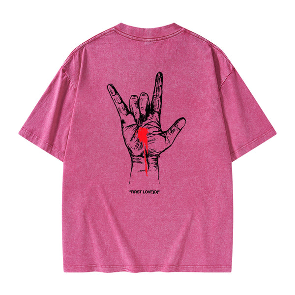 GC-WTSFK0010 First Love Christian Washed T-Shirt()