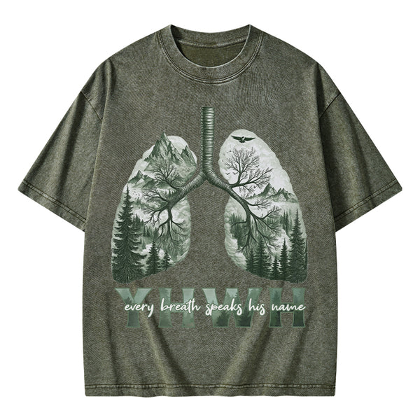 GC-WTSFK25011002 YHWH Nature Outdoors Christian Washed T-Shirt