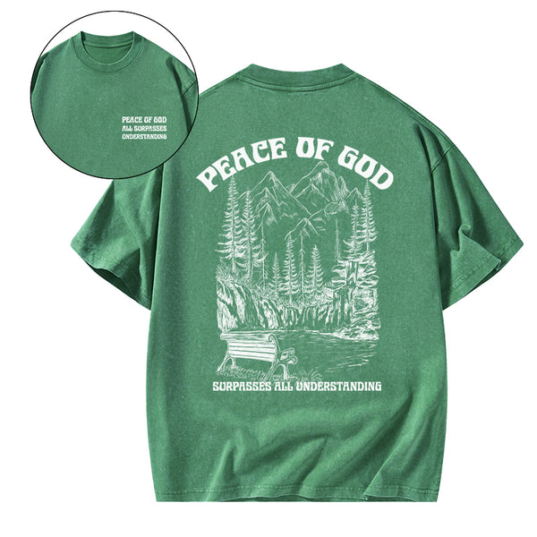 Peace Of God Christian Washed T-Shirt