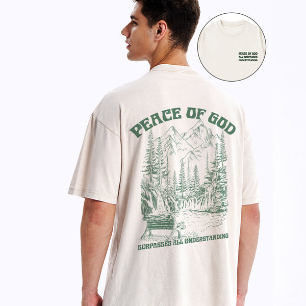 Peace Of God Christian Washed T-Shirt