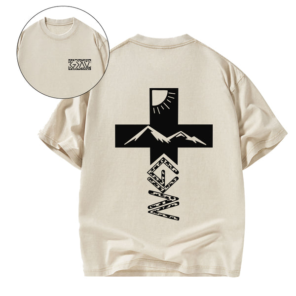 God Is Greater Than The Highs And Lows Christian Washed T-Shirt