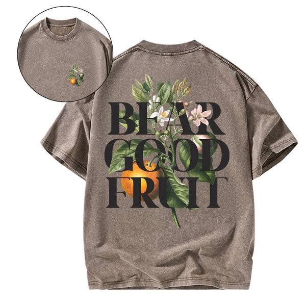 GC-WTSK0021 Bear Good Fruit Washed T-Shirt